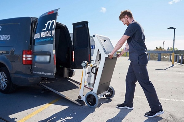 Moving Diagnostic equipment by a person